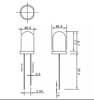 Led 5mm High Efficiency Red-330