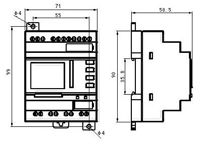 PLC 8 αναλογικών ή ψηφιακών εισόδων και 4 NPN transistor στην έξοδο-540