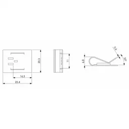 Ψύκτρα για TO220 21 K/W-575