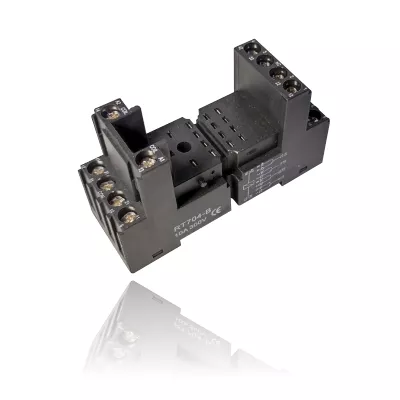 Βάση Ράγας 4P για Ρελέ Μεσαίο RT704-B