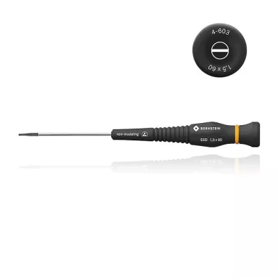 Ίσιο Κατσαβίδι ESD με Περιστρεφόμενη Λαβή 1.5x160mm