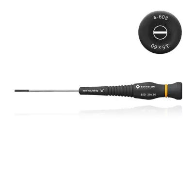 Ίσιο Κατσαβίδι ESD με Περιστρεφόμενη Λαβή 3.5x160mm