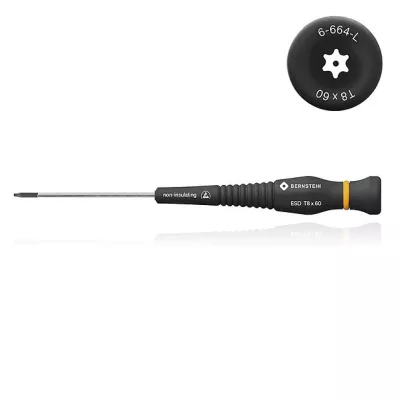 Κατσαβίδι Torx με Τρύπα ESD και Περιστρεφόμενη Λαβή T8x50mm