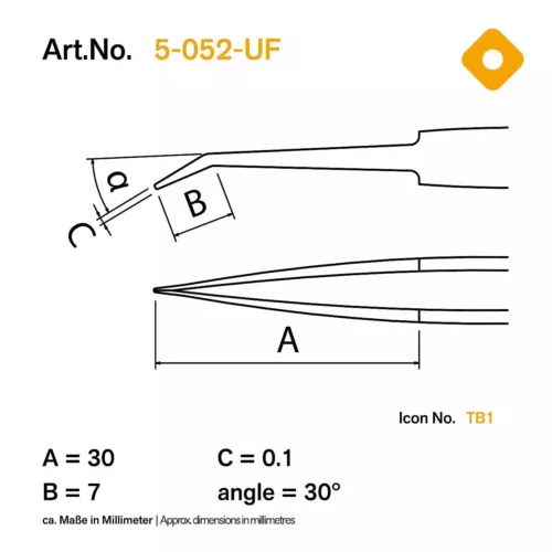 λαβίδα κόλλησης smd 5-052-UF