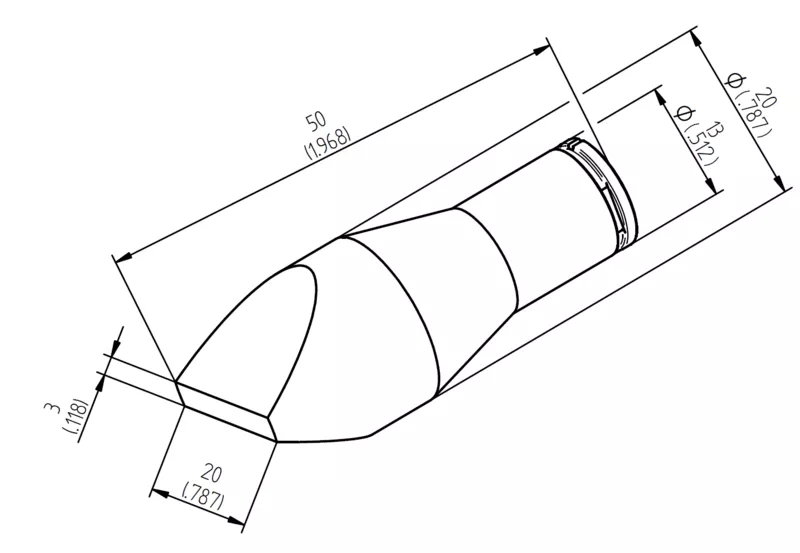 0242CDLF200 dimensions